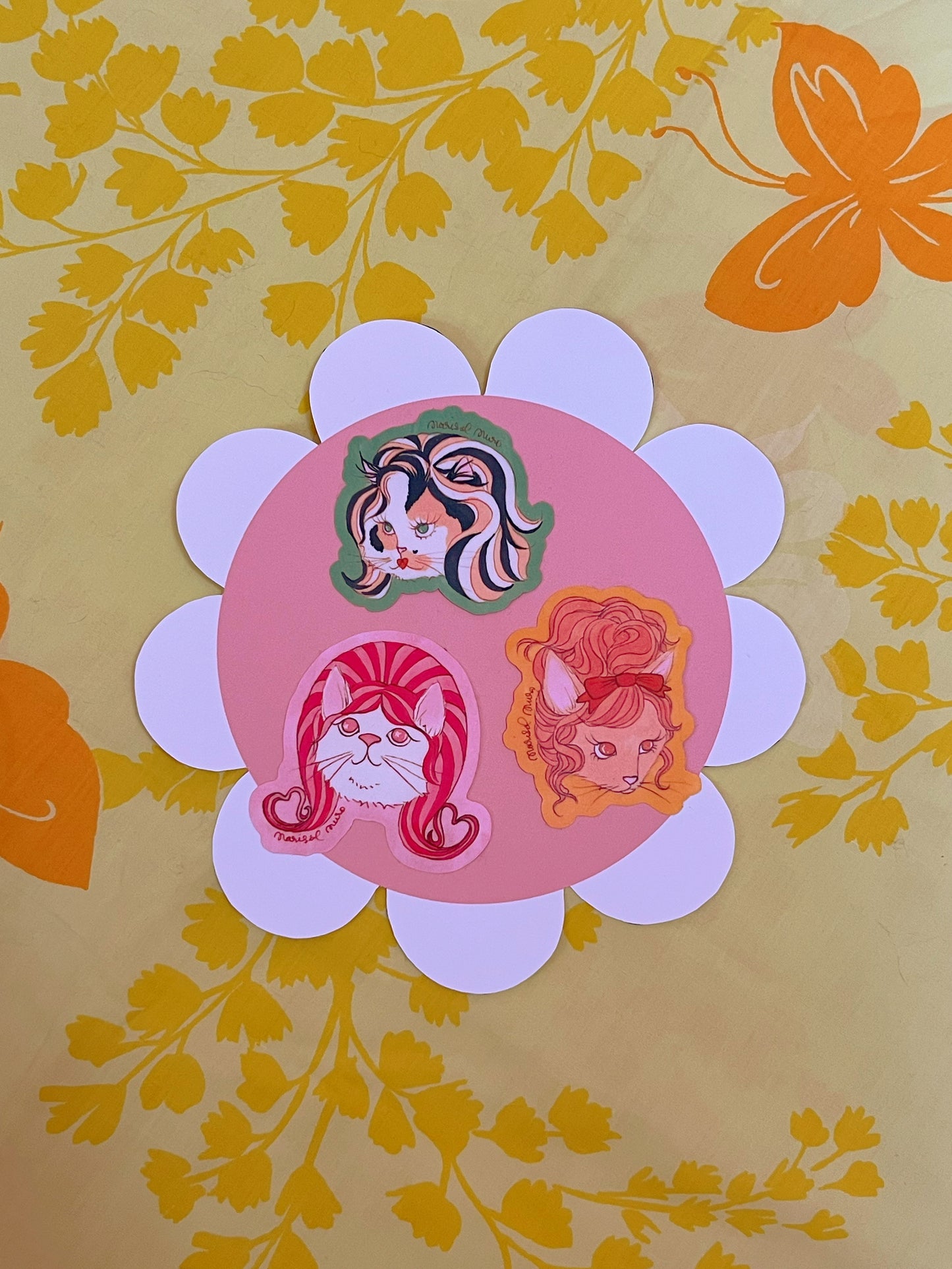 A Sticker Pack- Big Hair Cuties