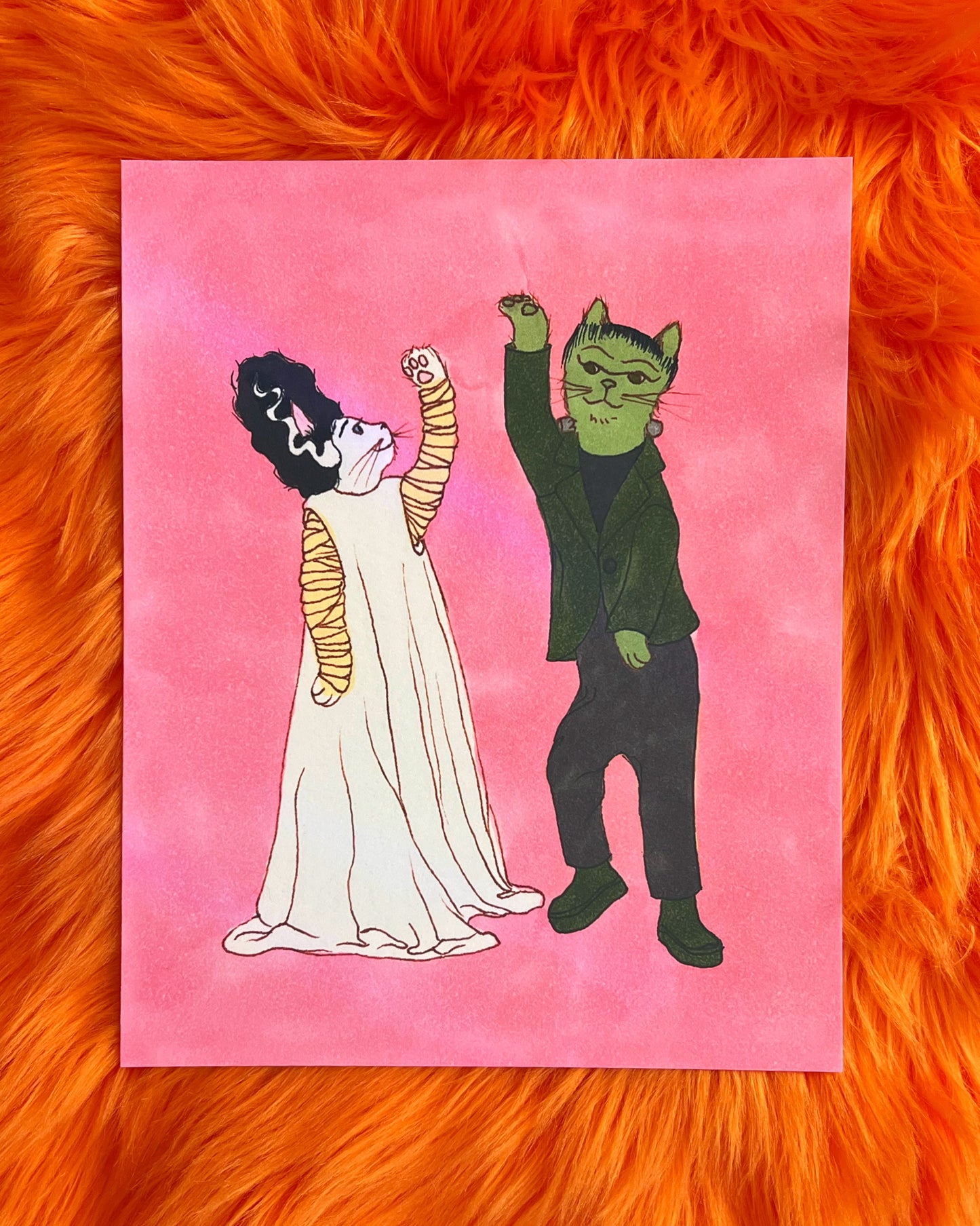 Halloween Edition Print- The Bride and the Monster