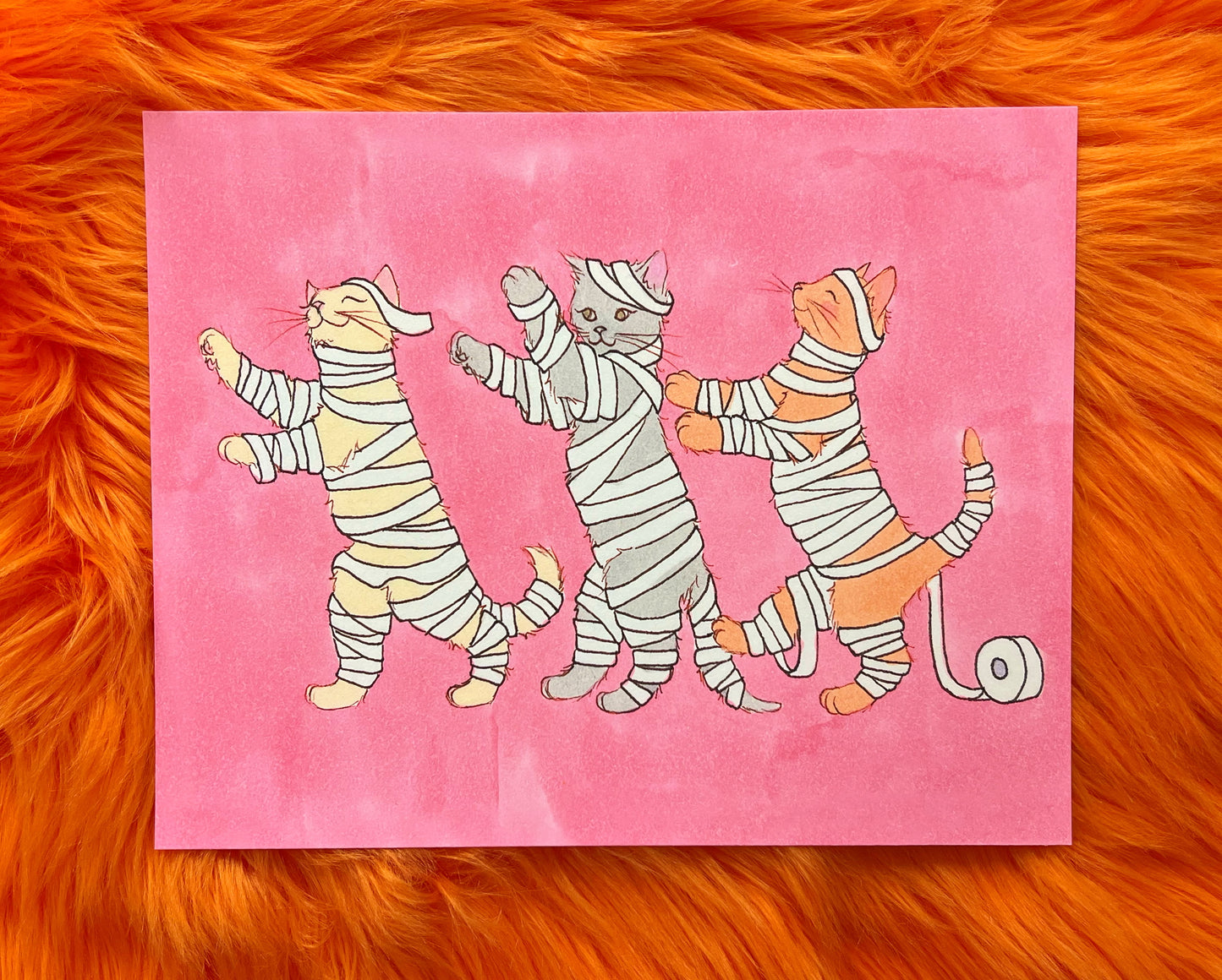 Halloween Edition Print- Toilet Paper Loving Mummies