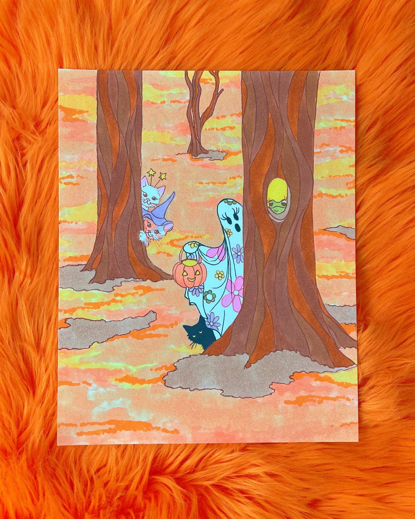 Halloween Edition Print- Curious Creatures Welcome Autumn