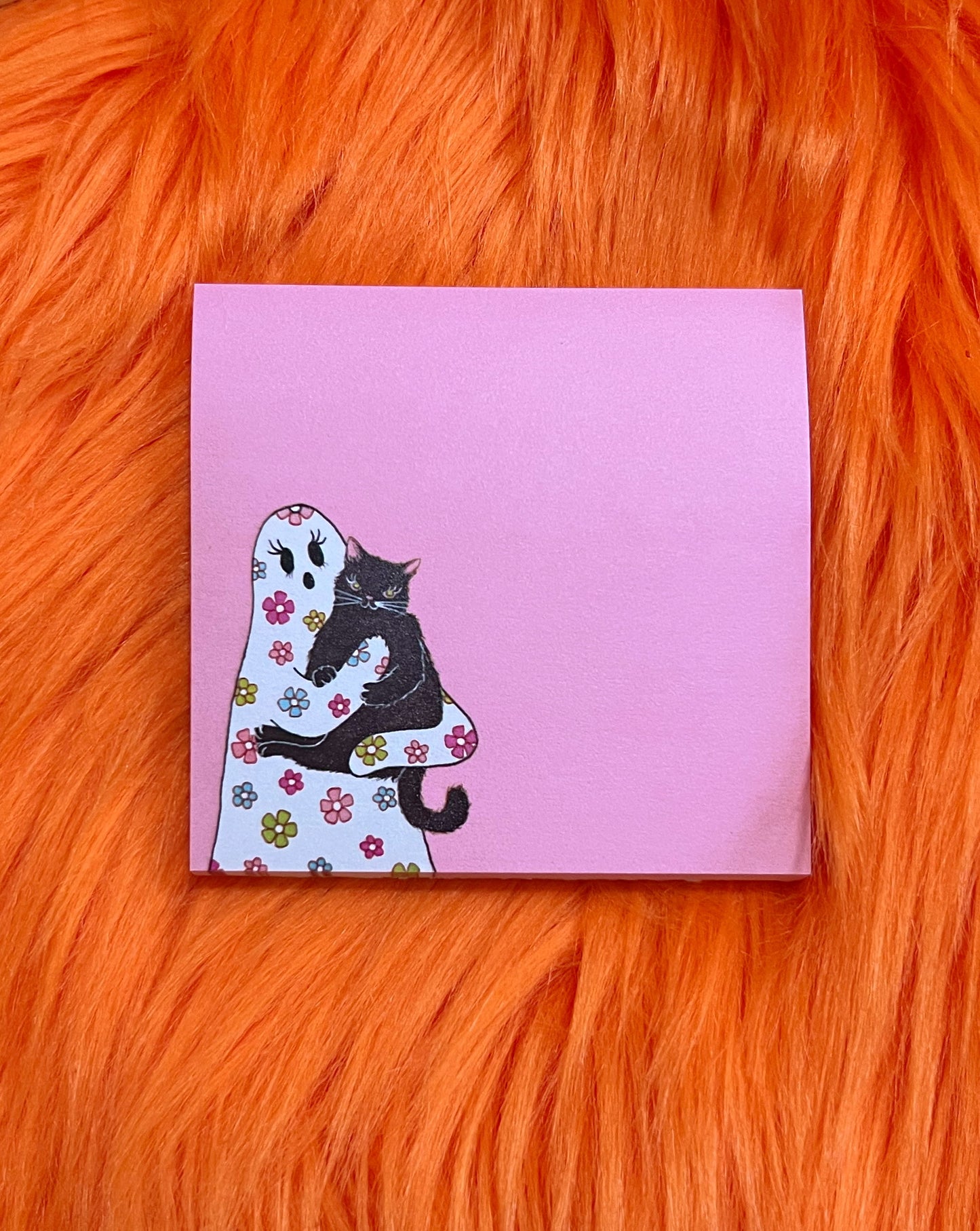 *Post-it Notes* Featuring The Flower Sheet Ghost & Strawberry Rainstorm Kitties
