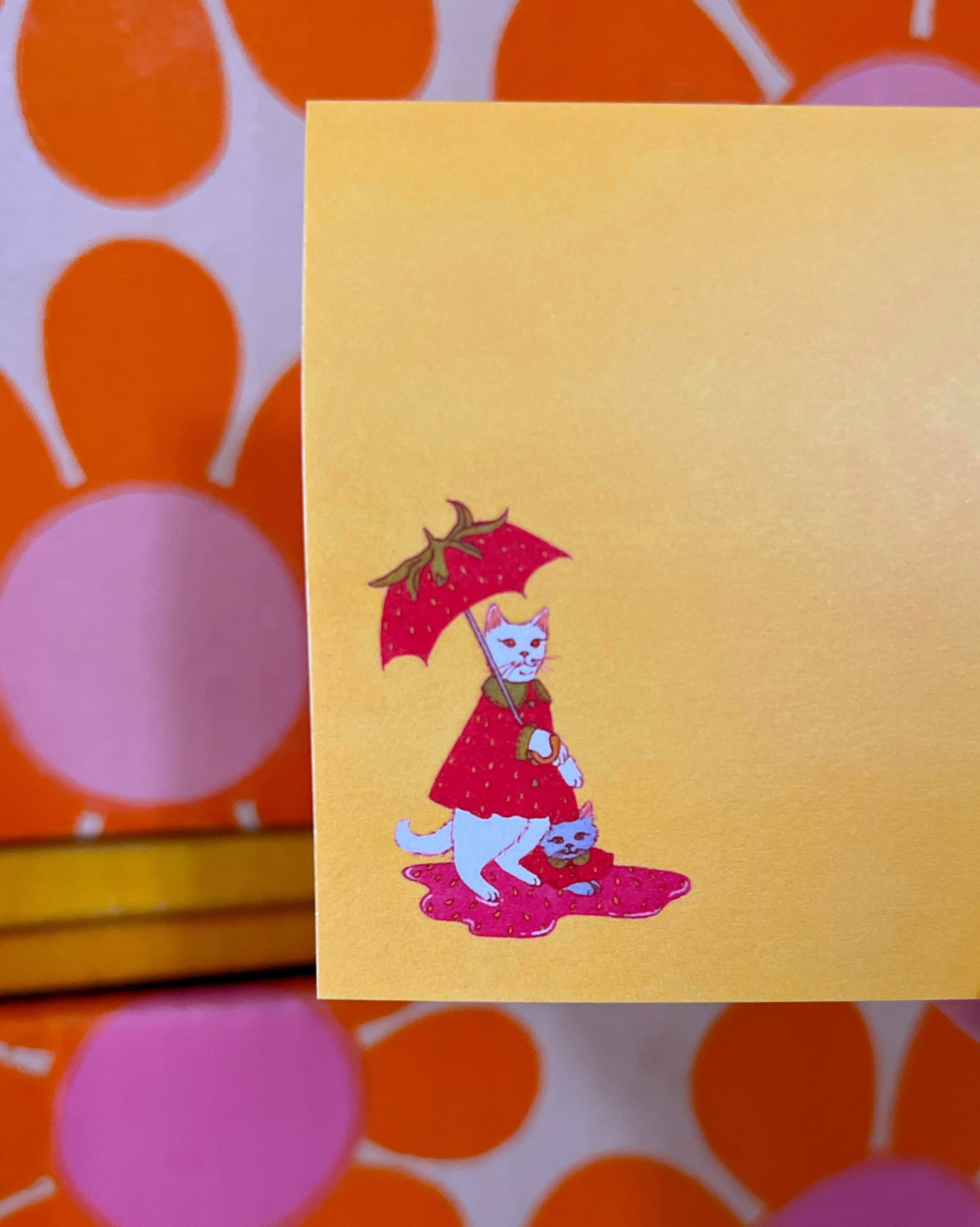 *Post-it Notes* Featuring The Flower Sheet Ghost & Strawberry Rainstorm Kitties