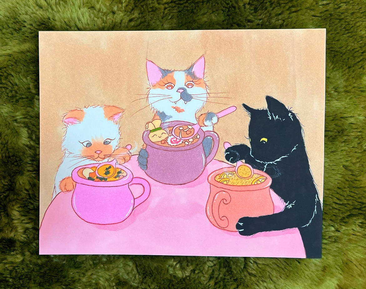 Autumnal Edition Print- We Love Soup!