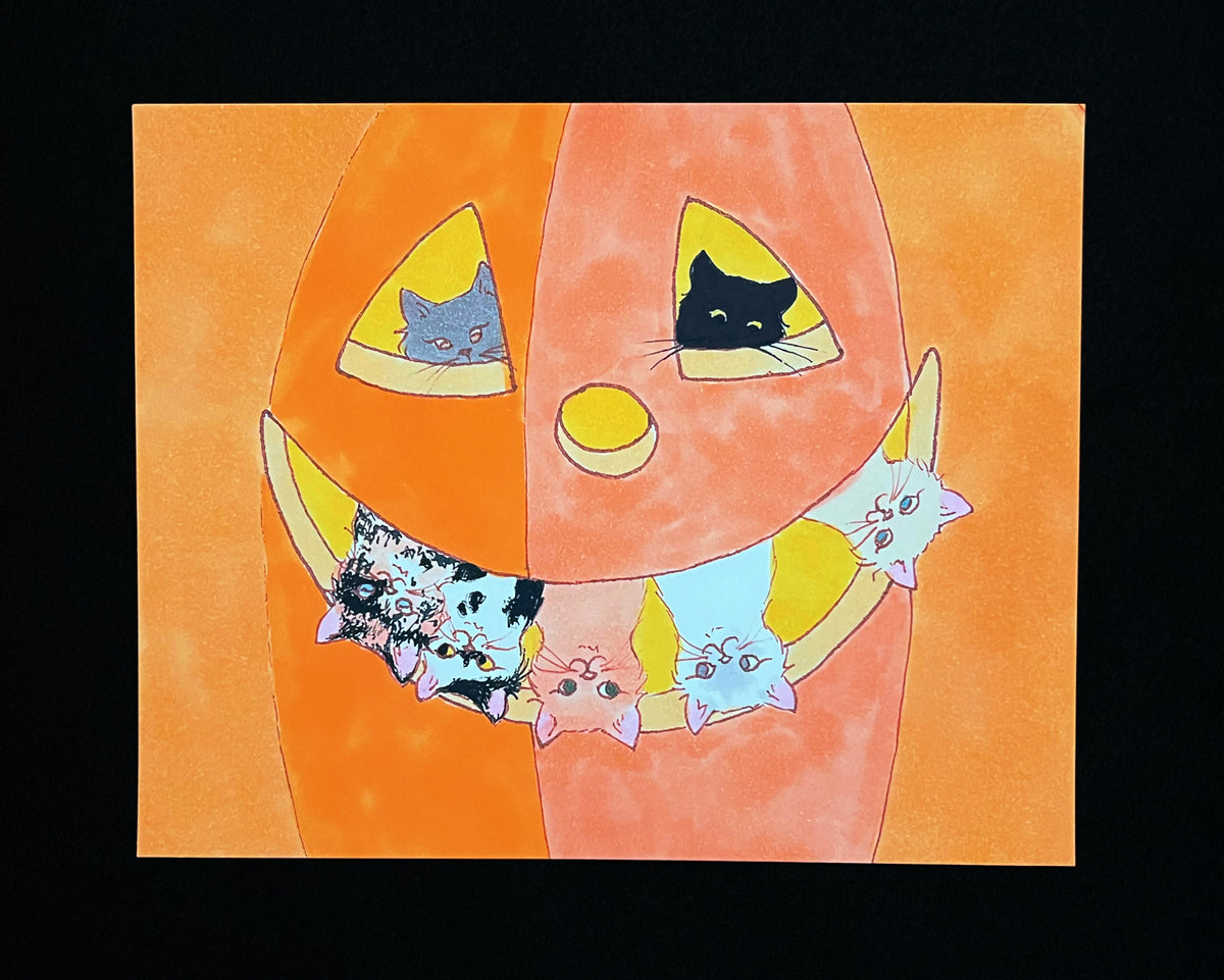 Halloween Edition Print- The Cat O' Lantern