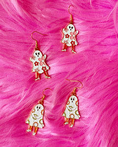 *Earrings* Featuring Flower Sheet Ghosts!
