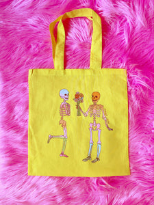 *Tote Bag* Featuring Rainbow Skeletons