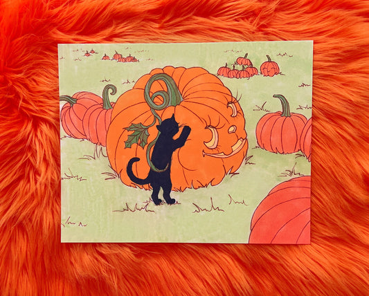 Halloween Edition Print- Found Your Light at the Pumpkin Patch