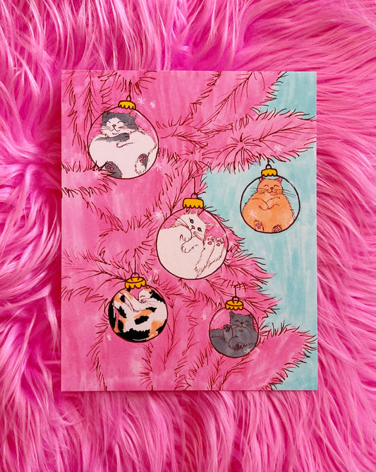 Holiday Print- Cats Are Like Liquid