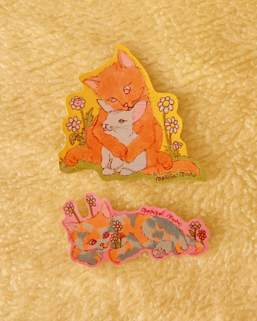 A Sticker Pack- Cats in Spring