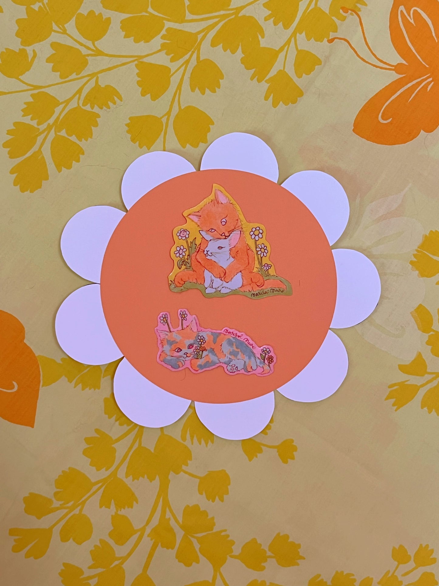 A Sticker Pack- Cats in Spring