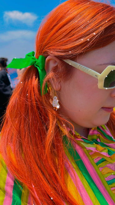 *Earrings* Featuring Flower Sheet Ghosts!