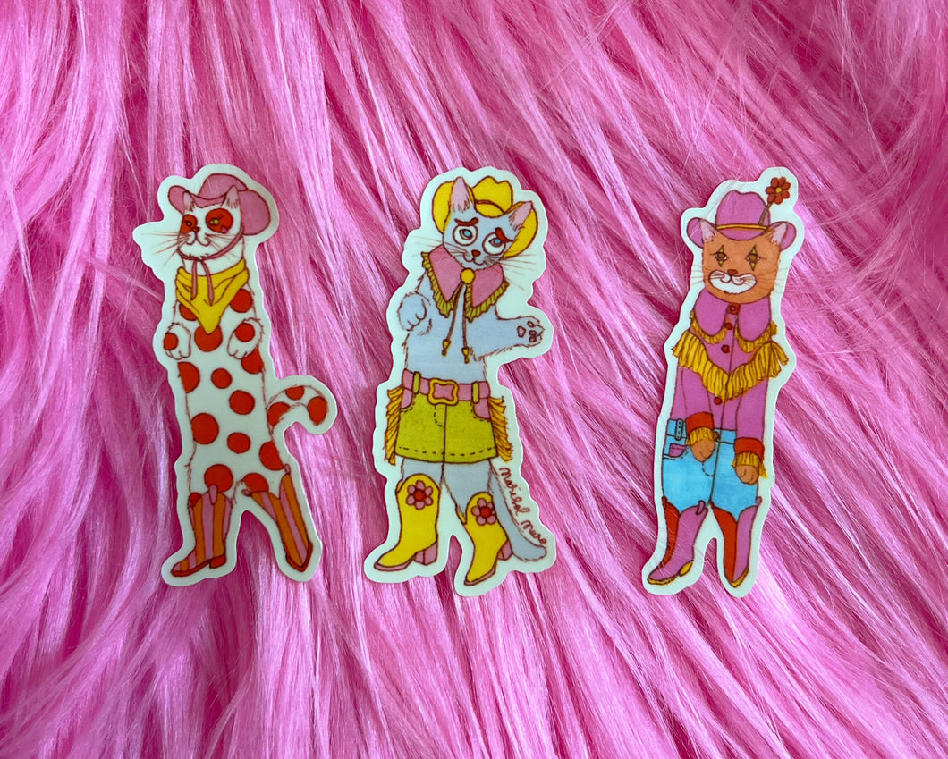 A Sticker Pack- Cowboy Clowns