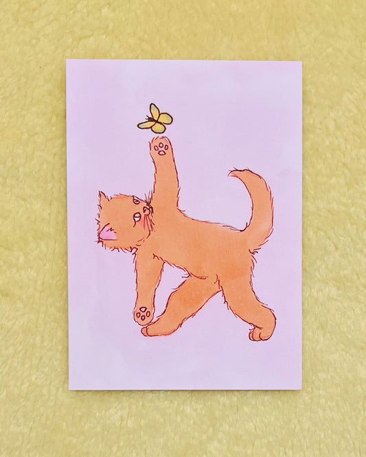 Summer Edition Print- Yoga Cats (Triangle Pose)