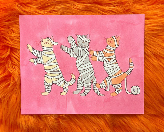 Halloween Edition Print- Toilet Paper Loving Mummies