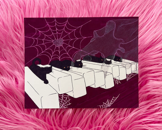 Halloween Edition Print- Ghostly Piano Player