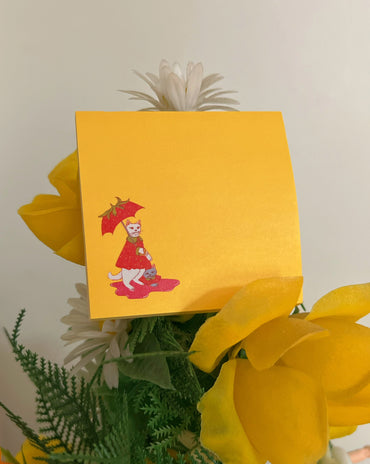 *Post-it Notes* Featuring The Flower Sheet Ghost & Strawberry Rainstorm Kitties