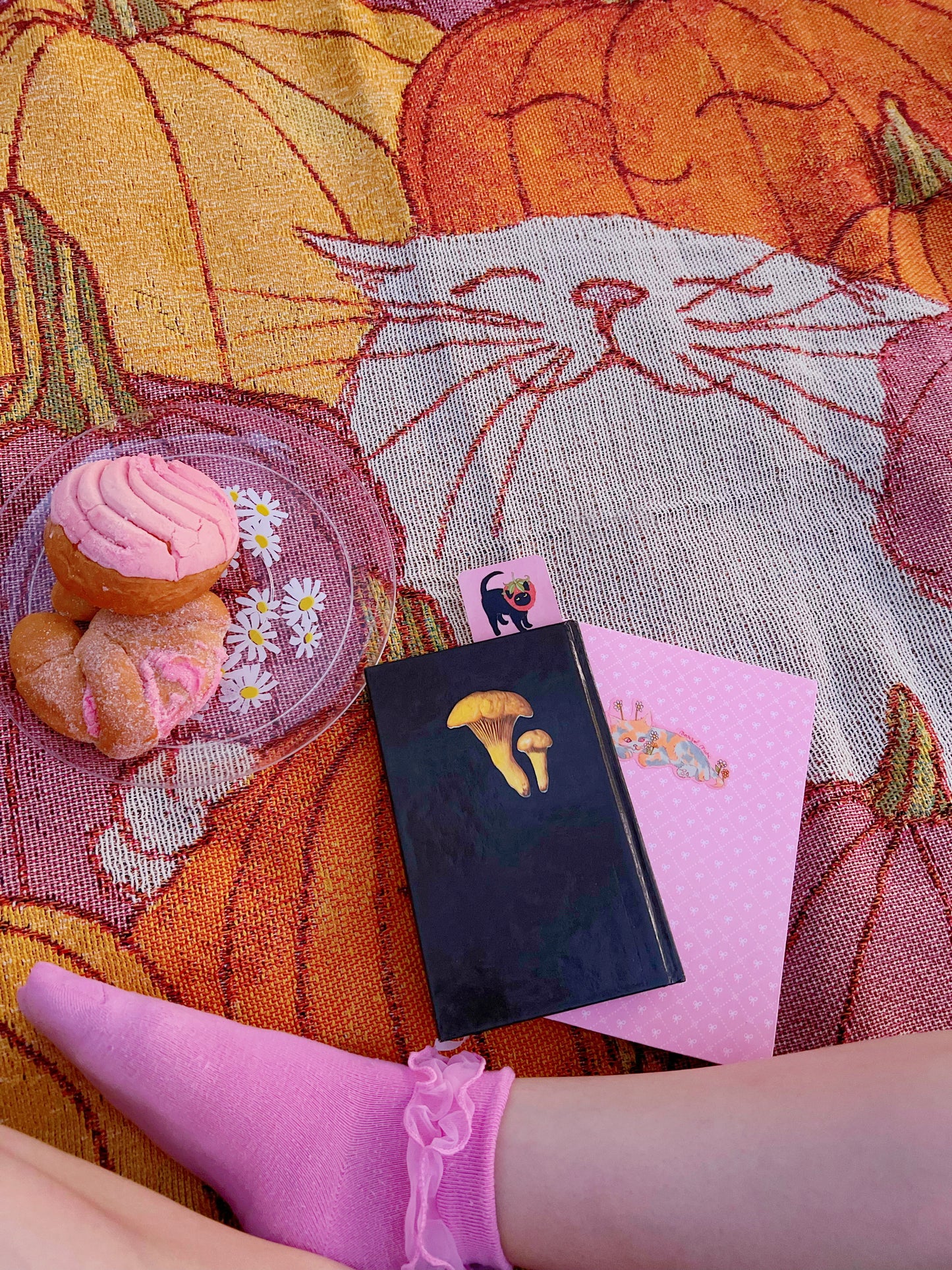 ***PRE-ORDER*** A Blanket Featuring The Happiest Cat at the Pumpkin Patch