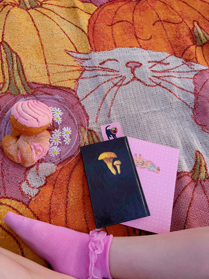 ***PRE-ORDER*** A Blanket Featuring The Happiest Cat at the Pumpkin Patch