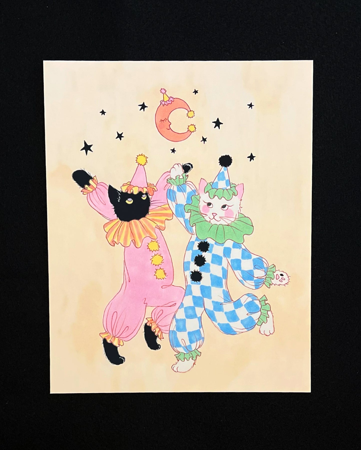 Halloween Edition Print- Clowning Under Clown Moon