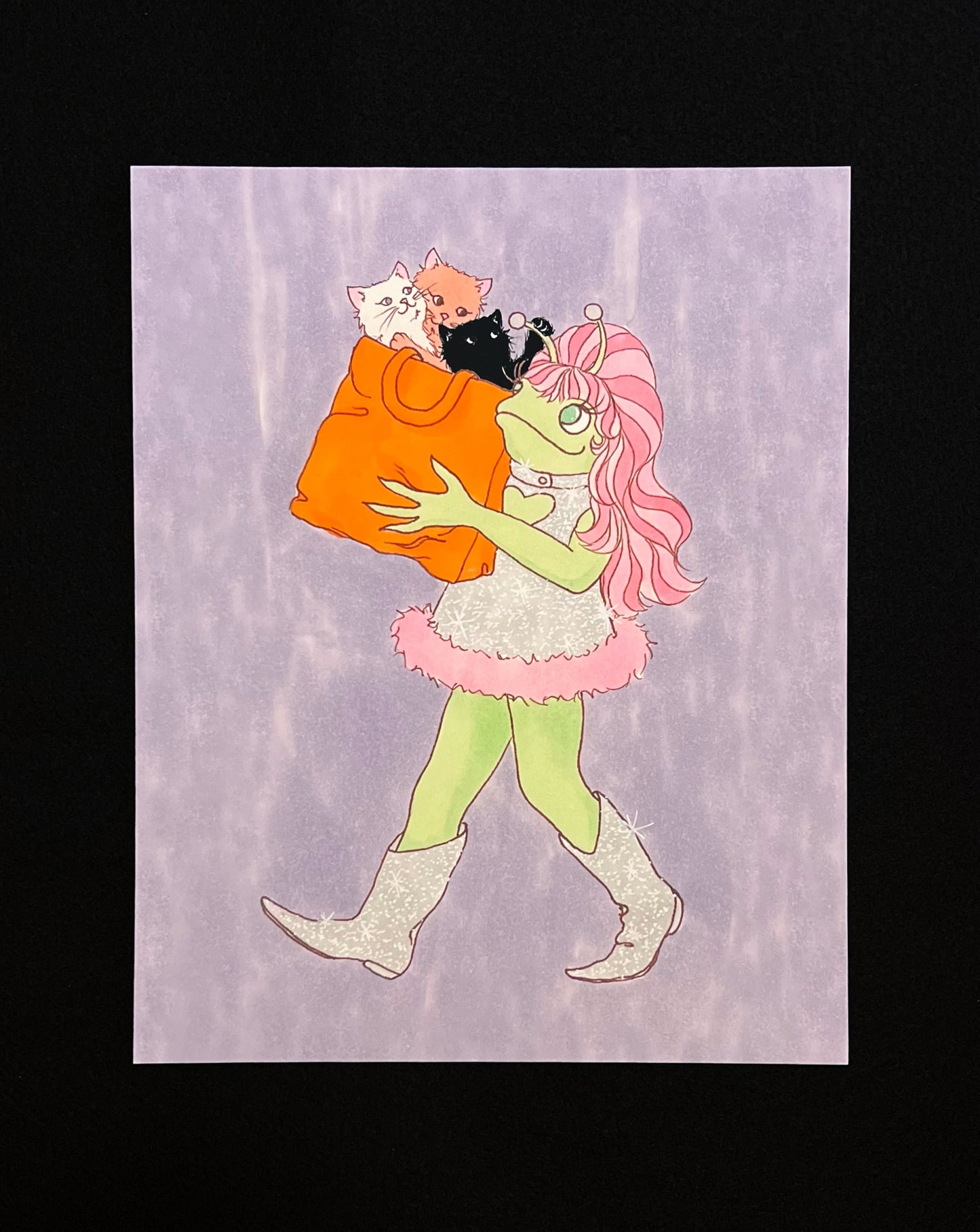 Halloween Edition Print- Space Girl Got Her Treats