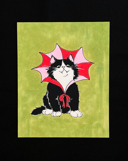 Halloween Edition Print- Dracukitty!