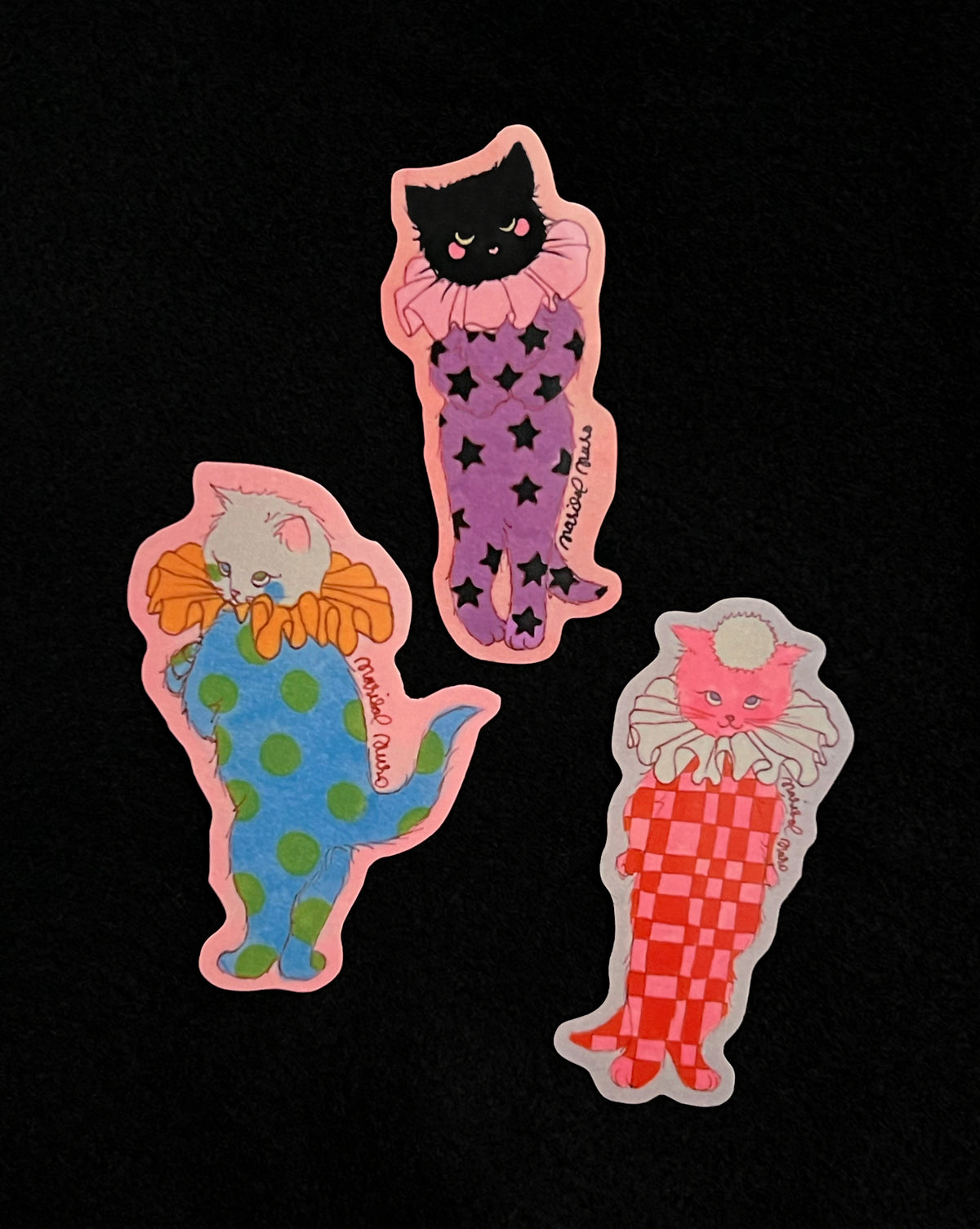 A Sticker Pack- The Clown Cats