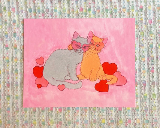 Love Edition Print- Heart Shaped Sunglasses