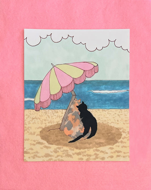 Summer Edition Print- Buddies at the Beach