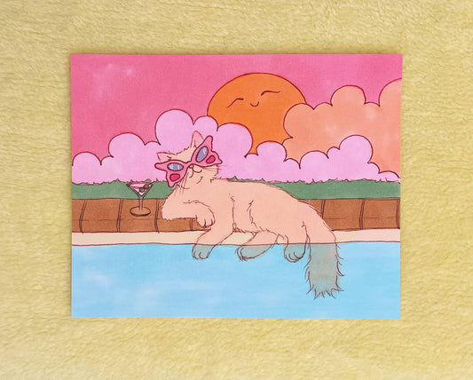 Summer Edition Print- Poolside Cutie