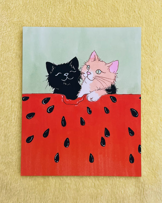 Summer Edition Print- Besties Love Watermelon