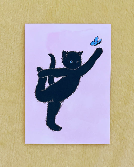 Summer Edition Print- Yoga Cats (Dancers Pose)