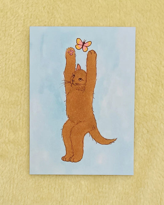 Summer Edition Print- Yoga Cats (Chair Pose)