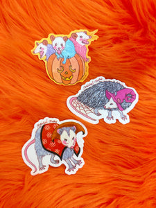 A Sticker Pack- Spooky Opossums