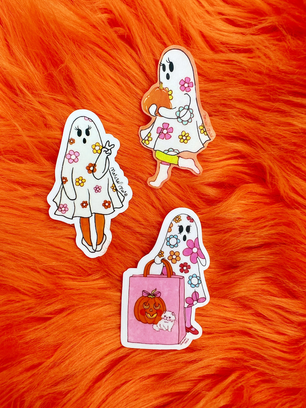 A Sticker Pack- Flower Sheet Ghosts
